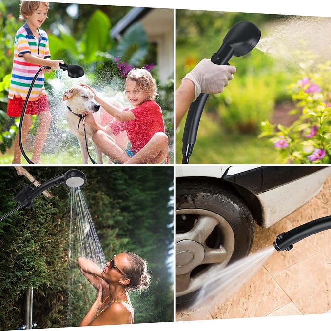 Portable Shower for Camping, Spopal 6000mAh Rechargeable Camping Shower - Image 8