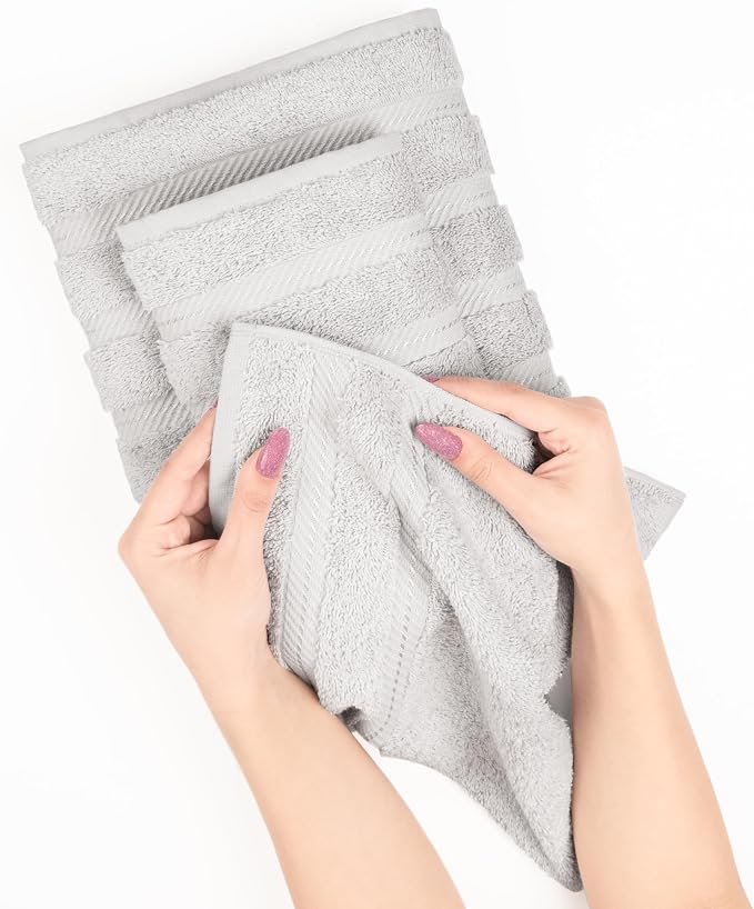 American Soft Linen Luxury 6 Piece Towel Set, 2 Bath Towels 2 Hand Towel 2 - Image 6