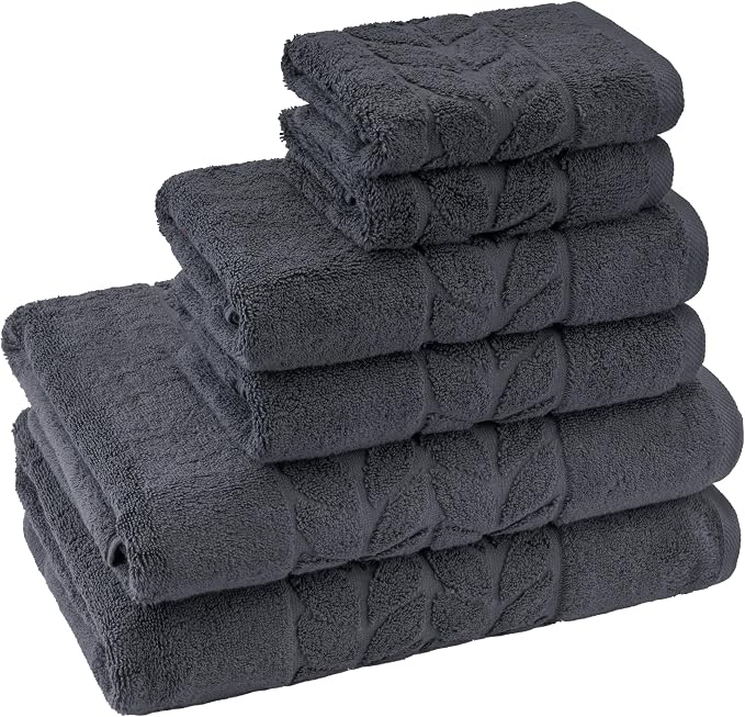 BAGNO MILANO Organic Turkish Cotton Bath Towels, Luxury Jacquard Collection - Image 2