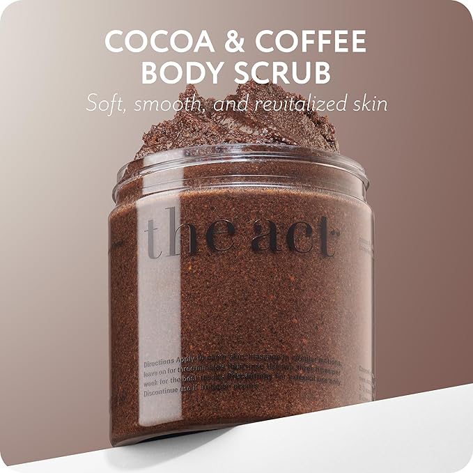 THE ACT Coffee Body Scrub with Salt & Cocoa – Exfoliating Scrub - Image 2