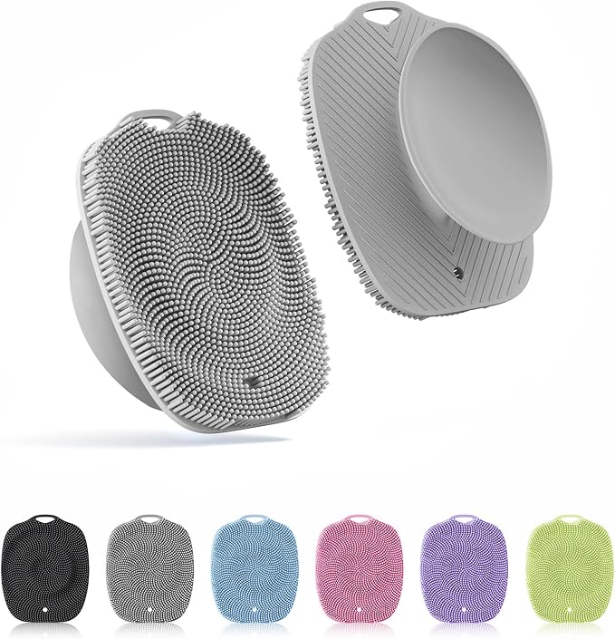 Soft Silicone Body Scrubber, Gentle Like a Hand Exfoliating Your Skin and Build by ARIOSOX