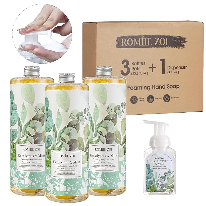 ROMIIE ZOI Eucalyptus & Mint Foaming Hand Soap Refills by ROMIIEZOI