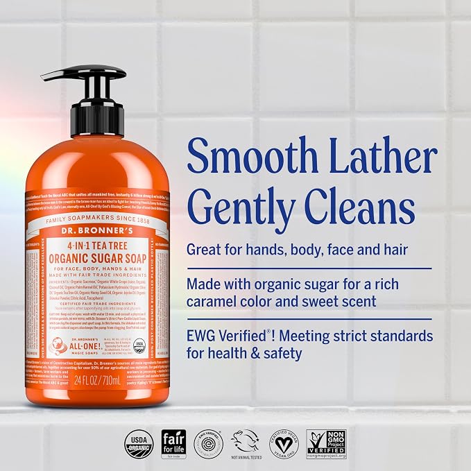 Dr. Bronner's - Organic Sugar Soap - Made - Image 2