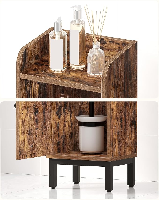 Bathroom Storage Cabinet, Small Corner Floor Cabinet - Image 6
