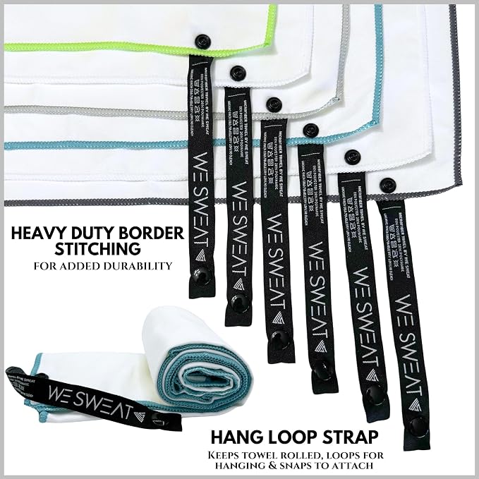 We Sweat’s Microfiber Gym Towels, Fast Drying Men & Women Workout Gear - Image 3