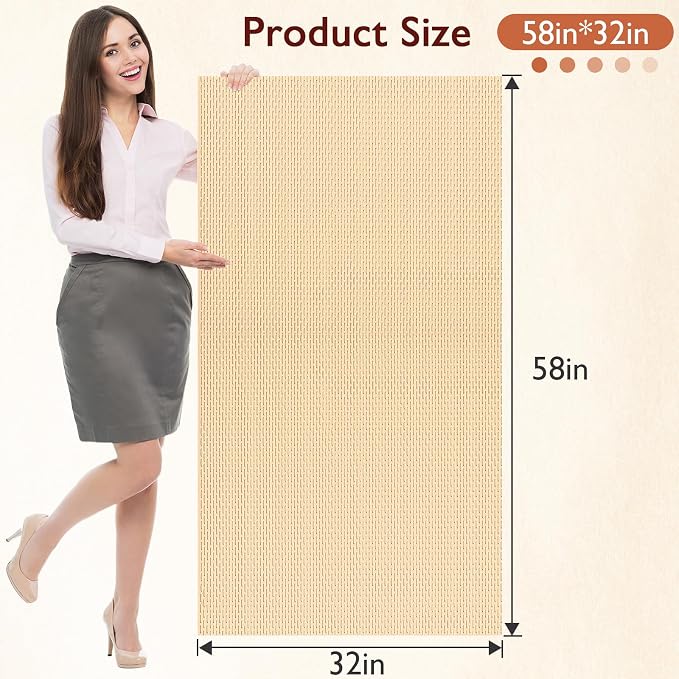 Extra Large Non-Slip Shower Mat, Fast-Dry PVC Bath Stall Tub Mat, Drain-Hole - Image 3