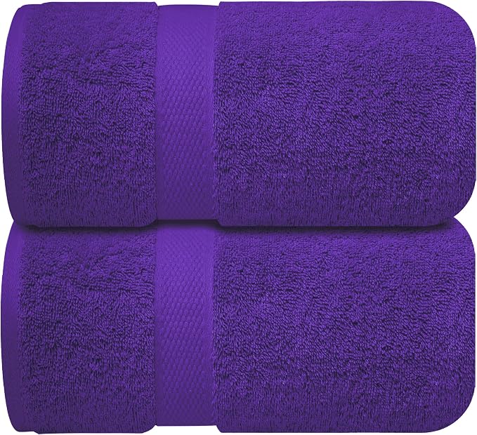 Infinitee Xclusives– Luxury Bath Sheets Towels – 2 Pack 600 GSM– 100% Ring Spun - Image 7