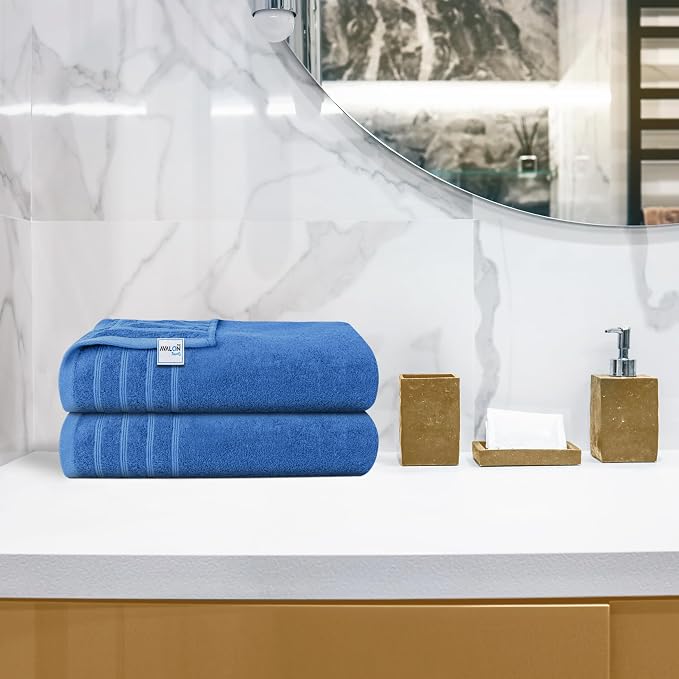 Avalon Towels Bath Towels Set of 4, Size 30 x 60 Inches, Highly Soft and - Image 6