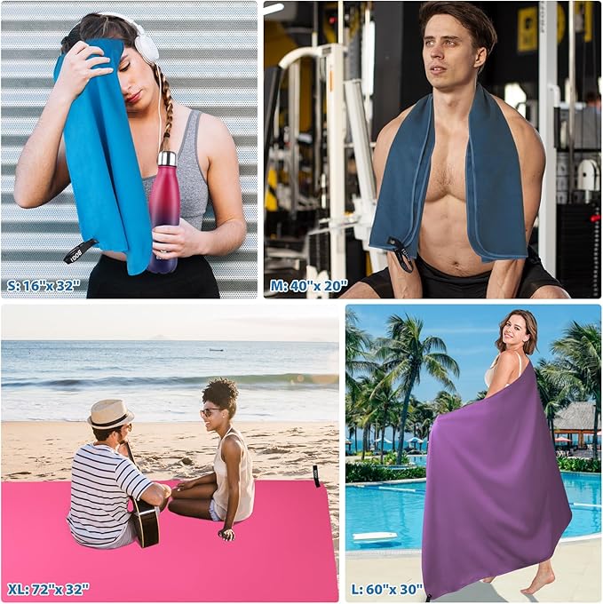 BOGI Microfiber Travel Sports Towel-Quick Dry Towel, Soft Lightweight - Image 5