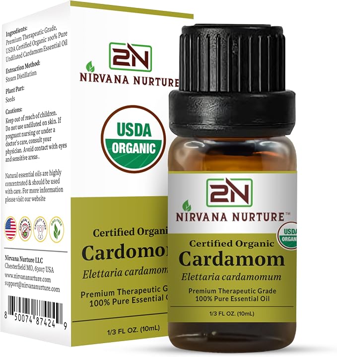 Cardamom Essential Oil USDA Certified Organic, 100% Pure Natural Premium Grade - Image 6