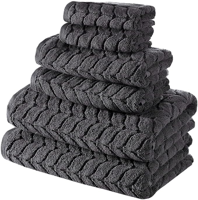 BAGNO MILANO Turkish Bath Towels, Soft Plush Jacquard Luxury Bath Towels - Image 5