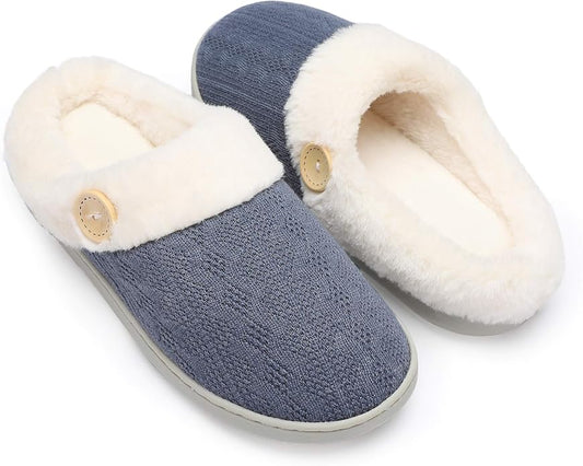 Chantomoo Womens Slipper Warm Comfy Memory Foam House Slippers Knitted Shoes by Chantomoo