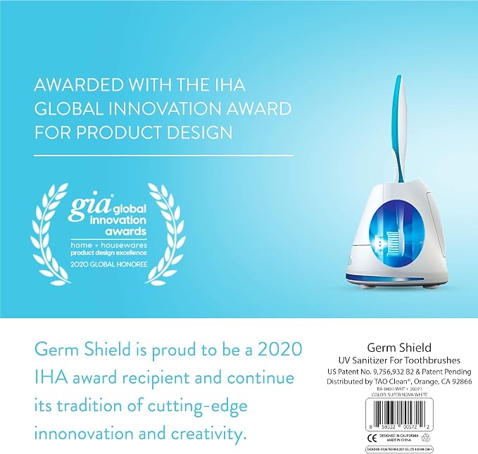 TAO Clean Germ Shield UV Toothbrush Sanitizer – Universal Cleaning Station that - Image 8