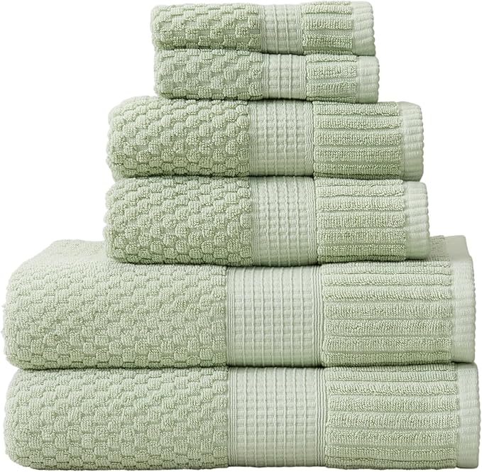 NY Loft 100% Cotton Towel Set 6 Piece Towel Set | Super Soft & Absorbent by NYLoft
