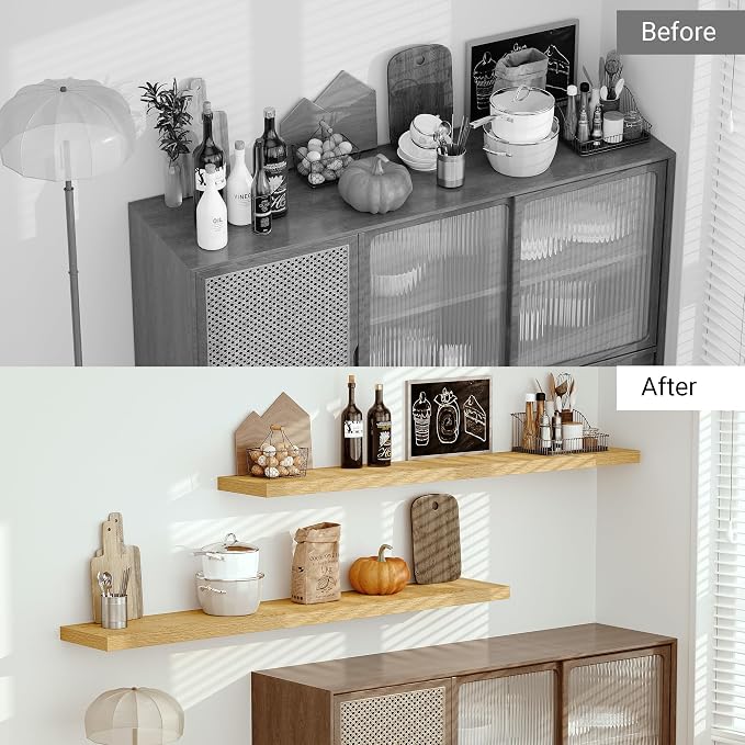 Vivelove 12" Deep Floating Shelves - Image 9