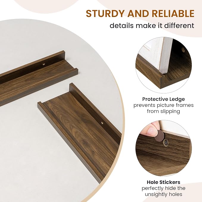 Axeman Picture Ledge Shelf, Floating Shelves - Image 4