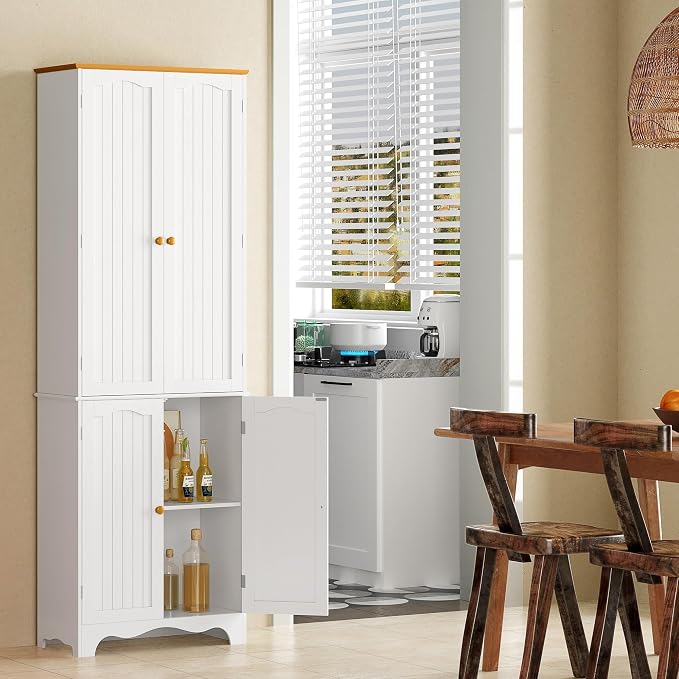 Function Home 72" Kitchen Pantry Cabinet, Freestanding Storage Cabinets - Image 6