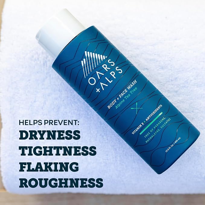 Oars + Alps Body and Face Wash for Men, Mens Body Wash & Face Cleanser - Image 6