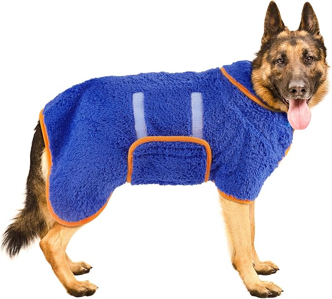 Bienbee Dog Bathrobe, Quick Drying Super Absorbent Dog Robes by Bienbee