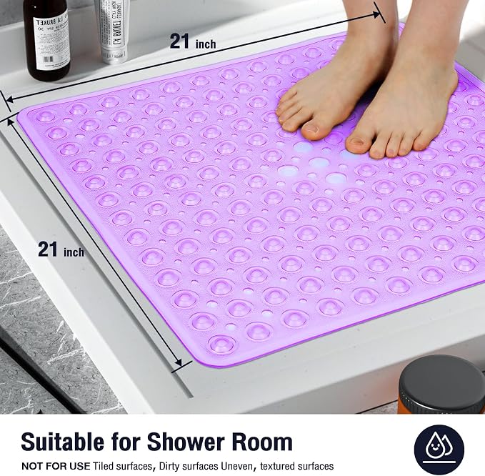 Square Shower Bathtub Mat Non Slip - Image 5