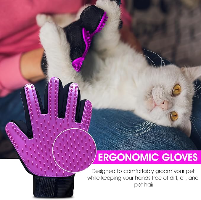Upgrade Pet Grooming Gloves, Grooming Gloves - Image 6