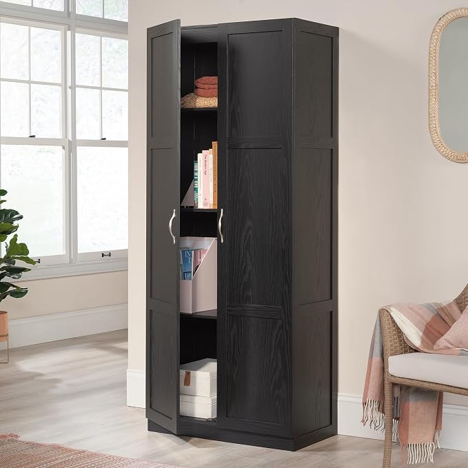 Sauder Tall Storage Cabinet, 4 Adjustable Shelves - Image 4