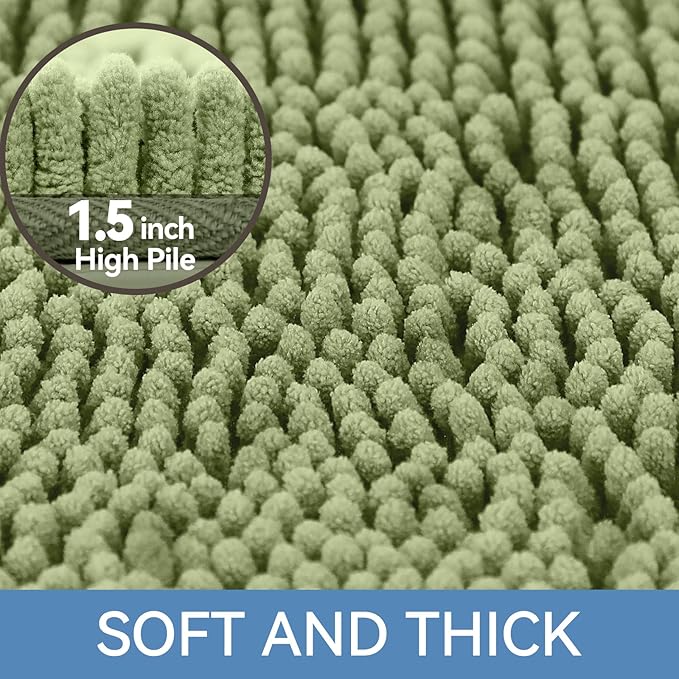 Bcoimo 70"×24" Absorbent Bath Mat, Non-Slip - Image 3