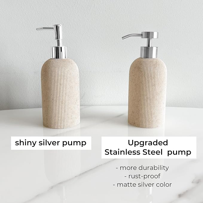 Lunestella Elegant Boho Beige Hand Soap Dispenser - Image 8