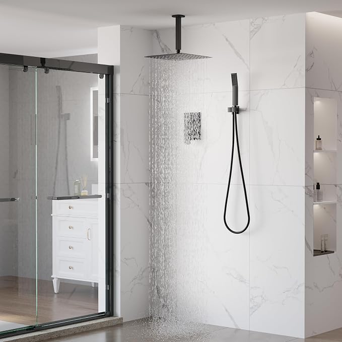 WELLFOR 12-In Ceiling Mount Shower System - Image 8