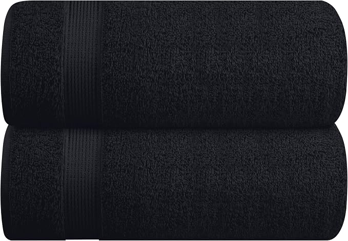 Belizzi Home Cotton 2 Pack Oversized Bath Sheet 35x70, Large Bath Sheet by Unknown