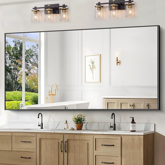 BONEWEI Bathroom Mirror, 72x36 inch Bathroom Mirrors by BONEWEI