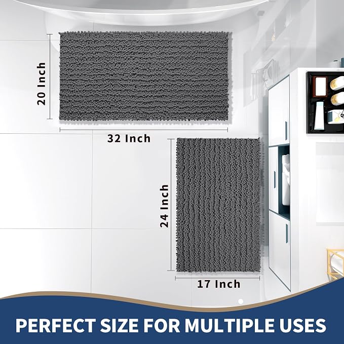 Yimobra Bathroom Rugs Sets 2 Piece - Image 2