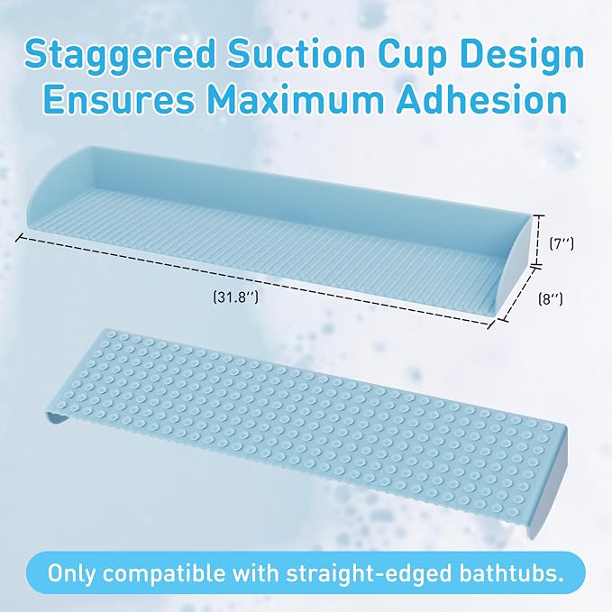 Roslim Splash Guard for Bathtub, Silicone Tub Water Splash Guard - Image 4