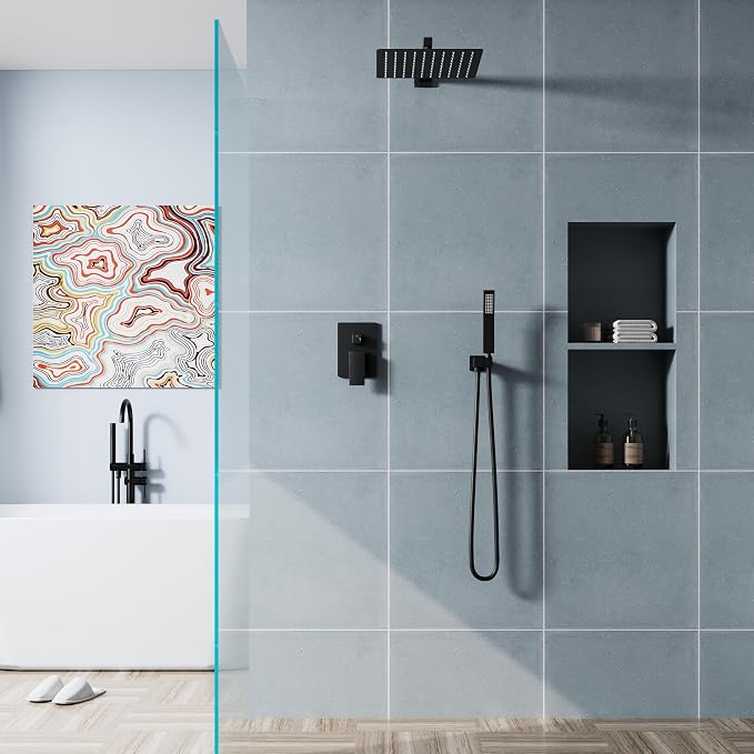 WELLFOR 12-In Wall Mounted Rain Shower Faucet - Image 11