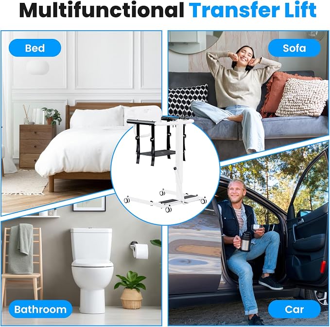 Portable Patient Lift Chair, Transfer Chair - Image 3
