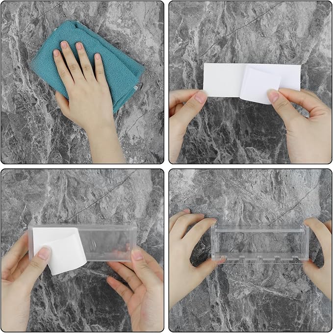 5 Slots Wall Mount Toothbrush Holder - Image 3