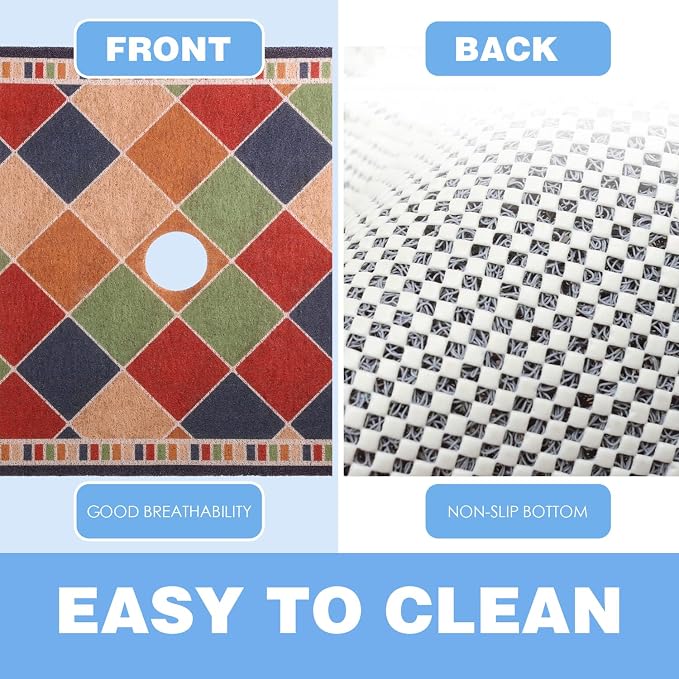 Square Shower Mat 23x23 Inch Non-Slip - Image 6