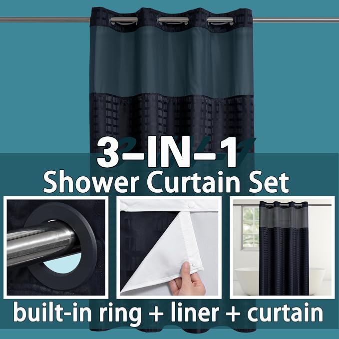 Conbo Mio Stall No Hook Shower Curtain - Image 3