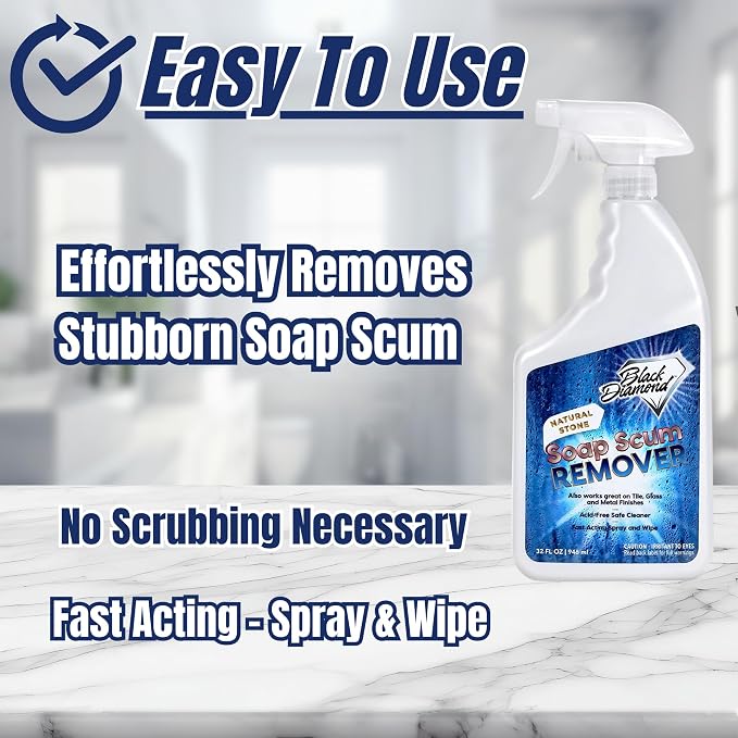 Black Diamond Stoneworks Natural Stone Shower Soap Scum Remover Spray. - Image 6