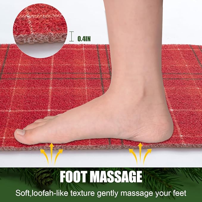Christmas Non-Slip Bathtub Mat, Anti Slip Shower Mat, Fast Drying Bathtub Mats - Image 6
