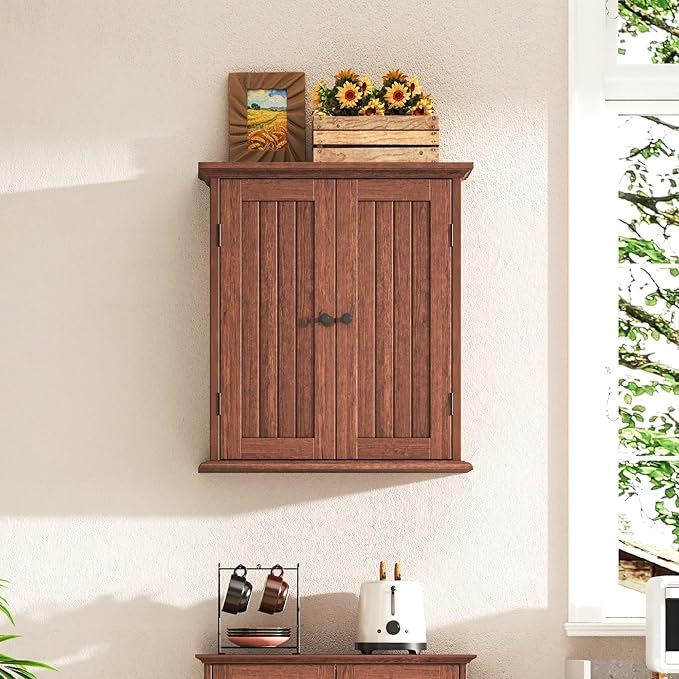 ChooChoo Bathroom Wall Cabinet, Over The Toilet Space Saver Storage Cabinet - Image 2