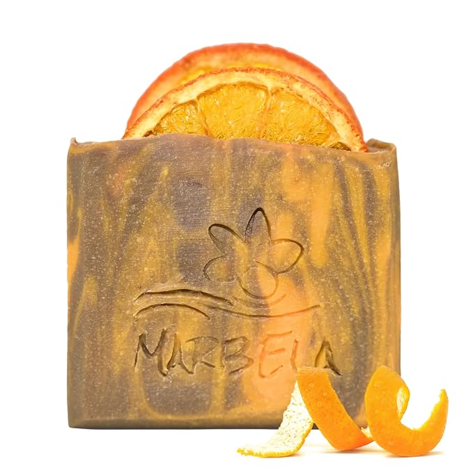 Marbela Cosmetics Orange Ginger Handmade Soap Bar by Marbela