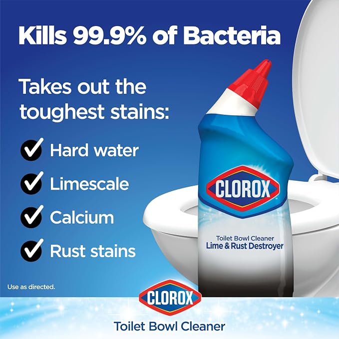 Clorox Toilet Bowl Cleaner Lime & Rust Destroyer, Automatic Toilet Bowl Cleaner - Image 2