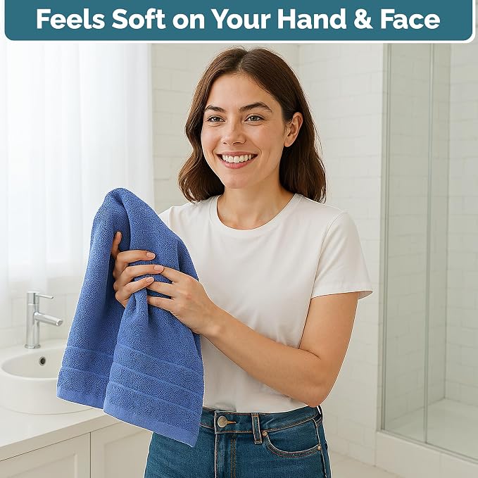 Casa Platino 100% Cotton Hand Towels - Image 5
