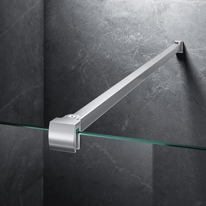 Frameless Shower Door Support Bar, Stainless Steel Wall-to-Glass Support Arm to by Unknown