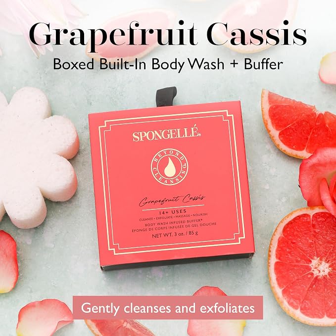 Spongelle Grapefruit Cassis Wild Flower Loofah Buffer - Image 2