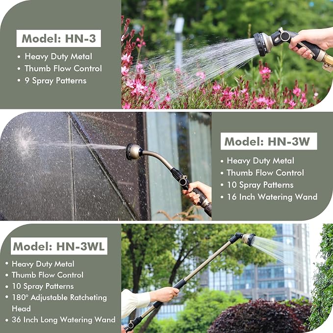 RESTMO Watering Wand Heavy Duty, Metal Garden Hose Wand - Image 8
