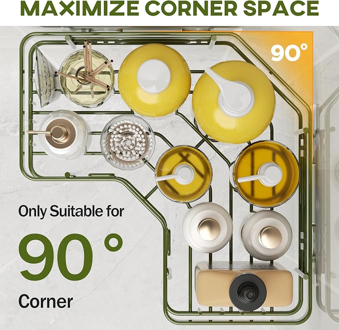 MAXIFFE 3 Pack X-Large Corner Shower Caddy - Image 2
