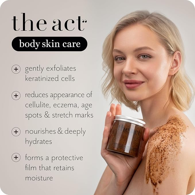 THE ACT Coffee Body Scrub with Salt & Cocoa – Exfoliating Scrub - Image 3