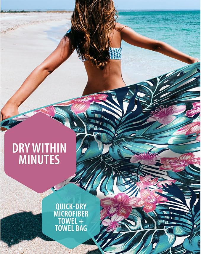 VENTURE 4TH Microfiber Beach Towel: Quick-Dry, Sandproof and Lightweight - Image 2
